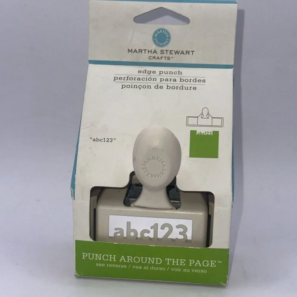 Martha Stewart ABC 123 Punch around the page